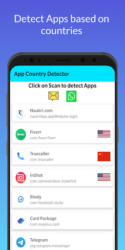 Run android online APK App Country Detector from MyAndroid or emulate App Country Detector using MyAndroid