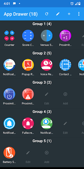 Run android online APK App Drawer from MyAndroid or emulate App Drawer using MyAndroid