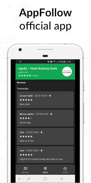 Run android online APK AppFollow: app review monitor from MyAndroid or emulate AppFollow: app review monitor using MyAndroid