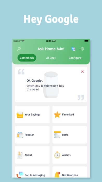 Emulate iPhone app App for Home Mini for Google using MyAndroid