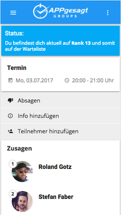 Emulate iPhone app APPgesagt GROUPS using MyAndroid Emulate iPhone app APPgesagt GROUPS using MyAndroid