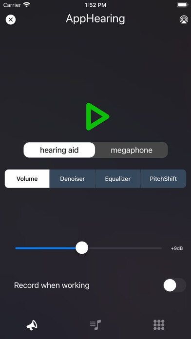 Emulate iPhone app AppHearing - Assistive hearing using MyAndroid Emulate iPhone app AppHearing - Assistive hearing using MyAndroid
