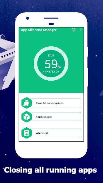 Run android online APK App Killer and Manager from MyAndroid or emulate App Killer and Manager using MyAndroid