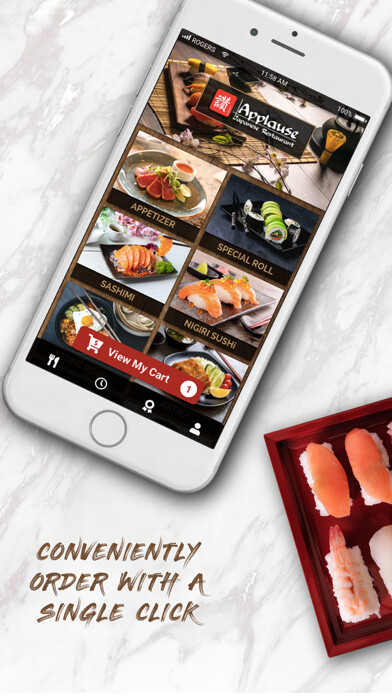 Emulate iPhone app Applause Japanese Restaurant using MyAndroid Emulate iPhone app Applause Japanese Restaurant using MyAndroid