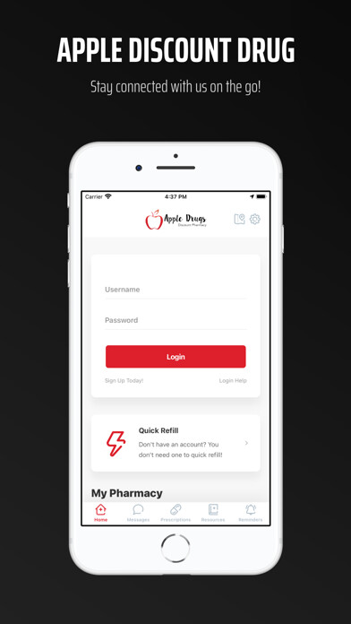 Emulate iPhone app Apple Discount Drug using MyAndroid