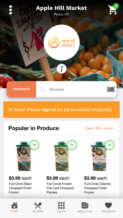 Emulate iPhone app Apple Hill Market using MyAndroid Emulate iPhone app Apple Hill Market using MyAndroid