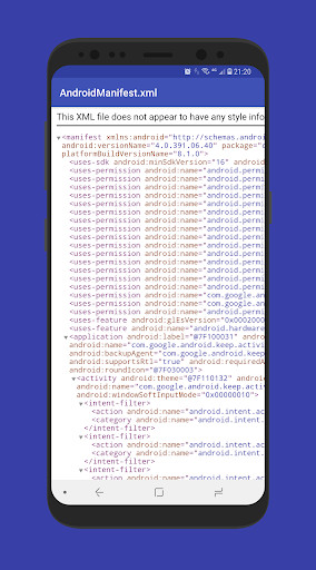 Emulate Android APK Application Info