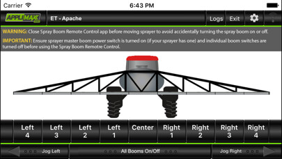 Emulate iPhone app AppliMax V2 Spray Boom Remote using MyAndroid Emulate iPhone app AppliMax V2 Spray Boom Remote using MyAndroid