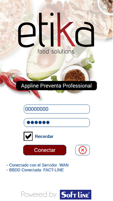 Emulate iPhone app AppLine Etika Food using MyAndroid