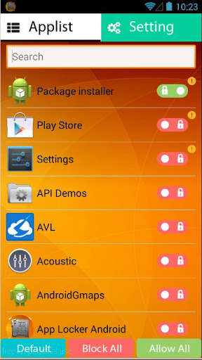 Emulate Android APK applock android