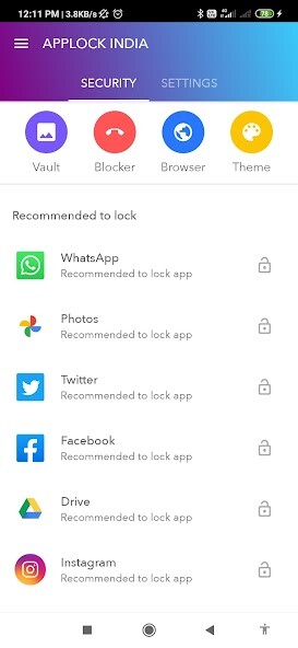 Run android online APK AppLock - Made for Bharat from MyAndroid or emulate AppLock - Made for Bharat using MyAndroid