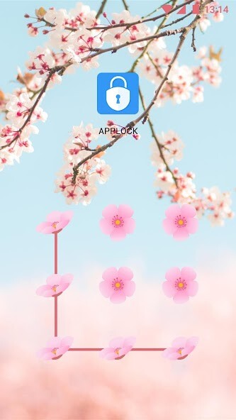 Emulate Android APK AppLock Theme Cherry Blossoms