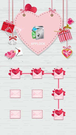 Emulate Android APK AppLock Theme Love Letter