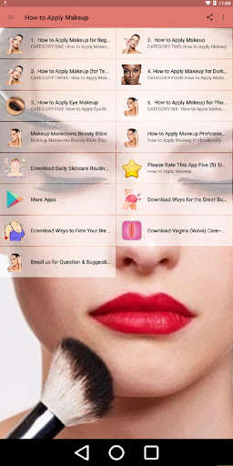 Run android online APK Apply Makeup Like A Pro - Step-By-Step Tutorial from MyAndroid or emulate Apply Makeup Like A Pro - Step-By-Step Tutorial using MyAndroid