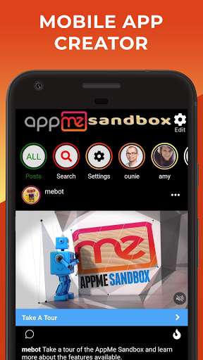 Run android online APK AppMe Sandbox - Mobile App Builder from MyAndroid or emulate AppMe Sandbox - Mobile App Builder using MyAndroid Run android online APK AppMe Sandbox - Mobile App Builder from MyAndroid or emulate AppMe Sandbox - Mobile App Builder using MyAndroid
