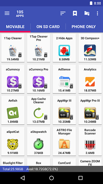 Run android online APK AppMgr Pro III (App 2 SD) from MyAndroid or emulate AppMgr Pro III (App 2 SD) using MyAndroid Run android online APK AppMgr Pro III (App 2 SD) from MyAndroid or emulate AppMgr Pro III (App 2 SD) using MyAndroid