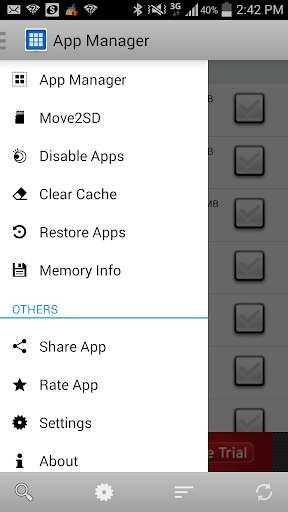 Emulate Android APK App Mngr  Move2SD