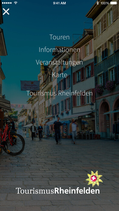 Emulate iPhone app App nach Rheinfelden using MyAndroid