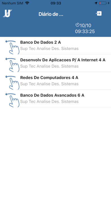 Emulate iPhone app App Professor - Unimar using MyAndroid
