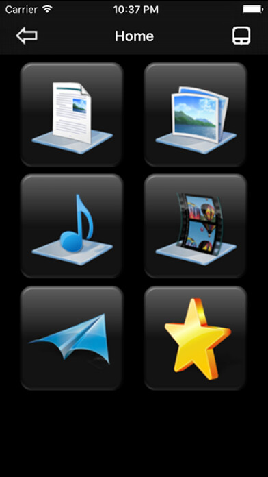 Emulate iPhone app AppRemote Free - WiFi remote control for Windows using MyAndroid