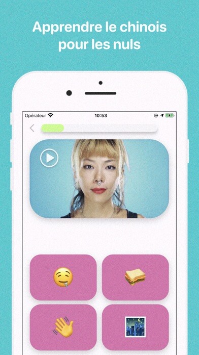 Emulate iPhone app Apprendre le chinois - TPS using MyAndroid