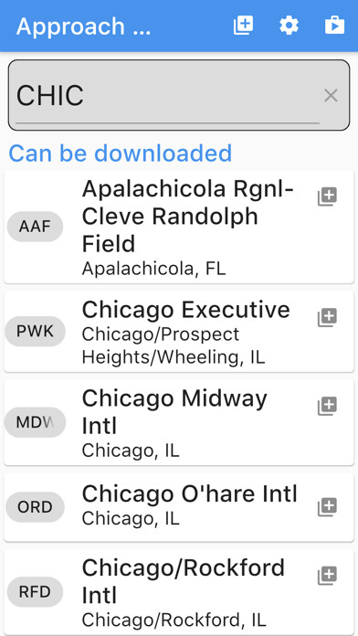Emulate iPhone app Approach Charts using MyAndroid