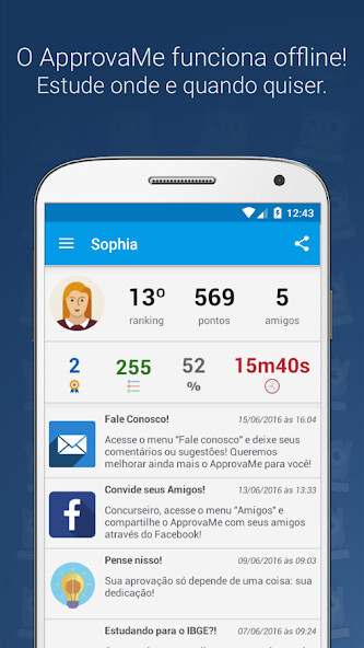 Run android online APK ApprovaMe: Concursos Públicos from MyAndroid or emulate ApprovaMe: Concursos Públicos using MyAndroid