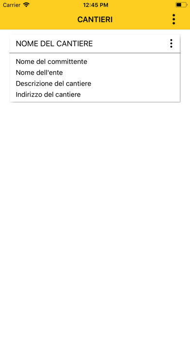 Emulate iPhone app App Sicurezza Cantieri using MyAndroid