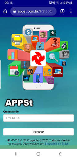 Run android online APK APPSt from MyAndroid or emulate APPSt using MyAndroid