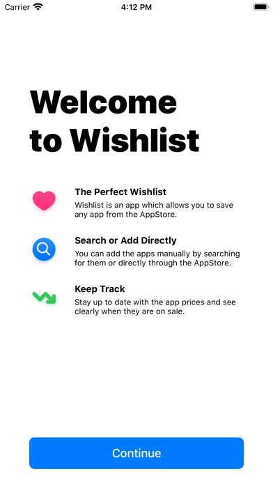 Emulate iPhone app Apps Wishlist using MyAndroid