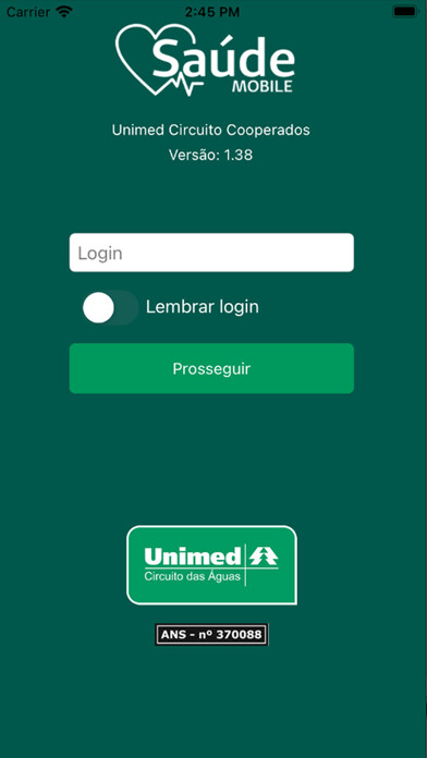 Emulate iPhone app App Unimed Circuito Cooperados using MyAndroid Emulate iPhone app App Unimed Circuito Cooperados using MyAndroid