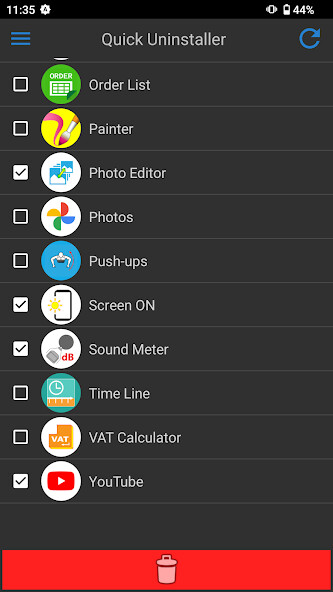 Run android online APK App Uninstaller from MyAndroid or emulate App Uninstaller using MyAndroid