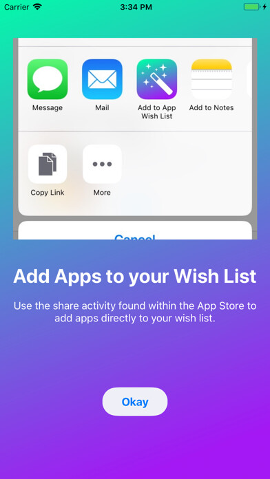 Emulate iPhone app App Wish List & Price Tracker using MyAndroid