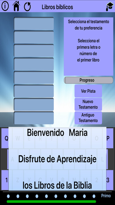 Emulate iPhone app Aprenda Libros de la Biblia using MyAndroid Emulate iPhone app Aprenda Libros de la Biblia using MyAndroid