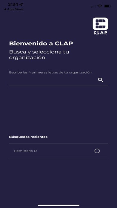 Emulate iPhone app Aprendizaje Móvil - CLAP using MyAndroid