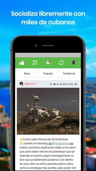 Emulate iPhone app Apretaste using MyAndroid