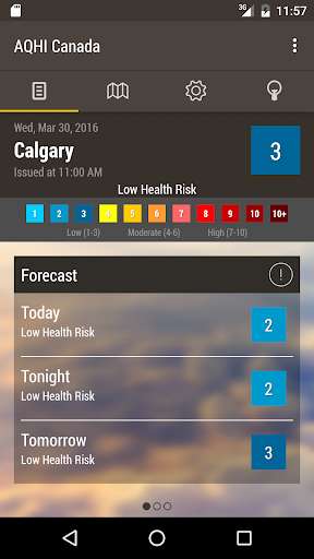 Run android online APK AQHI Canada from MyAndroid or emulate AQHI Canada using MyAndroid