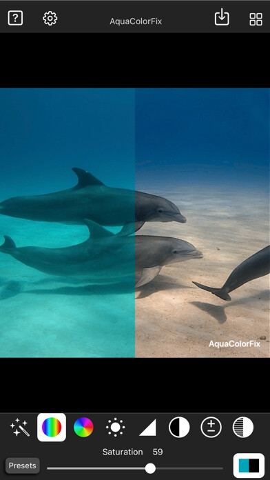 Emulate iPhone app AquaColorFix - Photo & Video using MyAndroid