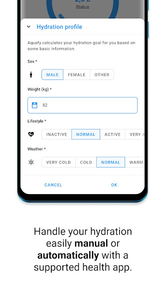 Run android online APK Aquafy Water Tracker Reminder from MyAndroid or emulate Aquafy Water Tracker Reminder using MyAndroid