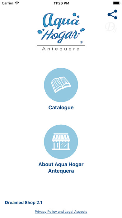 Emulate iPhone app Aqua Hogar Antequera using MyAndroid