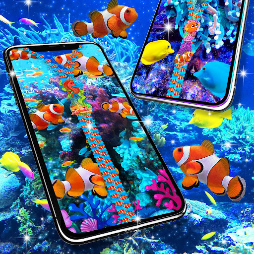 Run android online APK Aquarium lock screen from MyAndroid or emulate Aquarium lock screen using MyAndroid