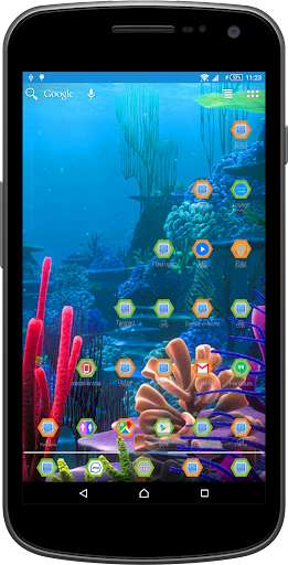 Run android online APK Aquarium Theme & Launcher from MyAndroid or emulate Aquarium Theme & Launcher using MyAndroid