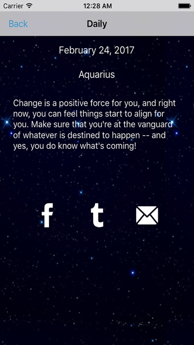 Emulate iPhone app Aquarius Horoscope - Daily Zodiac, Astrology, Love using MyAndroid Emulate iPhone app Aquarius Horoscope - Daily Zodiac, Astrology, Love using MyAndroid
