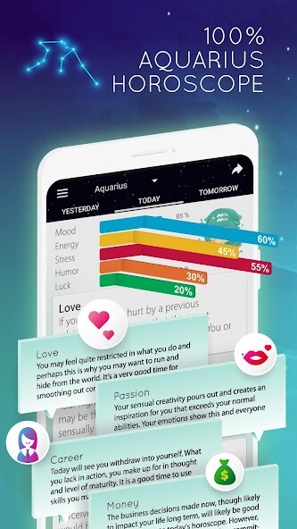 Run android online APK Aquarius Horoscope - Daily Zodiac Sign from MyAndroid or emulate Aquarius Horoscope - Daily Zodiac Sign using MyAndroid