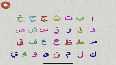 Emulate iPhone app Arabic Alphabet Letters trace using MyAndroid