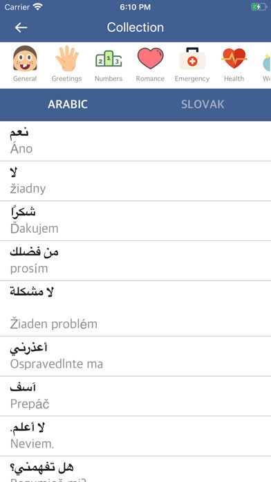 Emulate iPhone app Arabic Slovak Dictionary using MyAndroid Emulate iPhone app Arabic Slovak Dictionary using MyAndroid