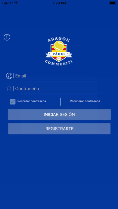 Emulate iPhone app Aragon Padel Community using MyAndroid Emulate iPhone app Aragon Padel Community using MyAndroid