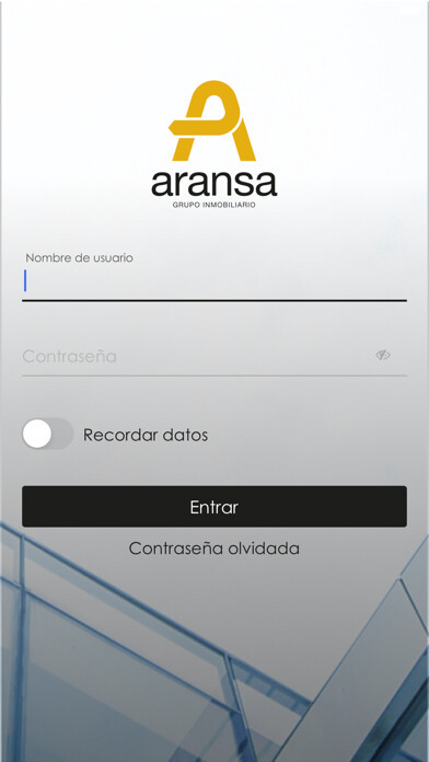 Emulate iPhone app Aransa Grupo Inmobiliario using MyAndroid