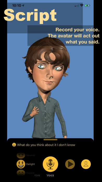 Emulate iPhone app AR Avatar Director using MyAndroid