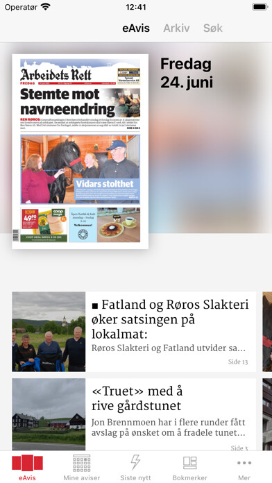 Emulate iPhone app Arbeidets Rett eAvis using MyAndroid Emulate iPhone app Arbeidets Rett eAvis using MyAndroid